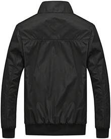 Chamarra Hombre Chaqueta Casual de Negocios Cuello Levantado Para Hombre Chaqueta Abrigos Informal Chaqueta de Senderismo - Azul - Ver 9