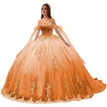 Vestidos de quinceañera de lujo con hombros descubiertos y apliques de encaje hinchado, vestido de baile precioso dulce 16 vestidos - Borgoña Deep - Ver 26