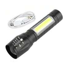 1件/2件裝迷你LED手電筒 USB充電 超亮便攜式戶外緊急照明燈 - 手電筒 - 查看 10