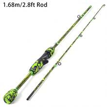 SOUGAYILANG Carbon Fiber Casting Fishing Rod, 1.68M/1.8M Baitcasting Rod With EVA Camo Grip, Perfect Green Honeycomb Camo Spinning Rod, Portable Freshwater Saltwater Fishing Rod - Green - View 11