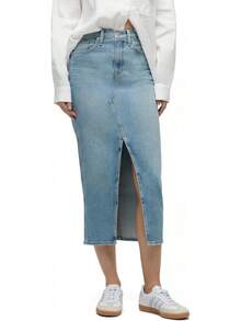 Hudson Falda Midi reconstruida Falda para Mujer - afuera - Ver 11