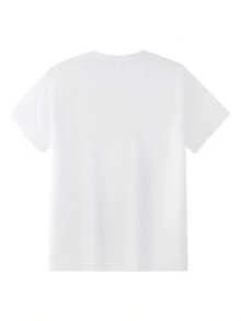 Camiseta de moda para hombre, estilo deportivo y moderno - Blanco - Ver 2