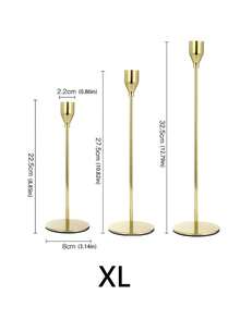 1pc Tall Metal Iron Single Head Candle Holder Ornament, Home Candle Holder Wedding, Small Candle Holder Dining Table Romantic Candlelight Dinner Decoration, Valentine's Day, Wedding Anniversary, Romantic Atmosphere - Multicolor - View 12