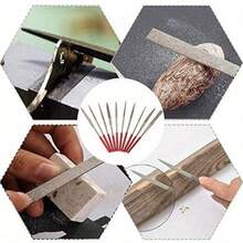 5pcs/10pcs Diamond Mini Needle File Set Portable Tools Ceramic Craft Woodworking Files Jewelry Polishing Carving Small Files - Style a - View 7