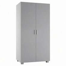 Kids 2-Door Wardrobe - Grey - View 1