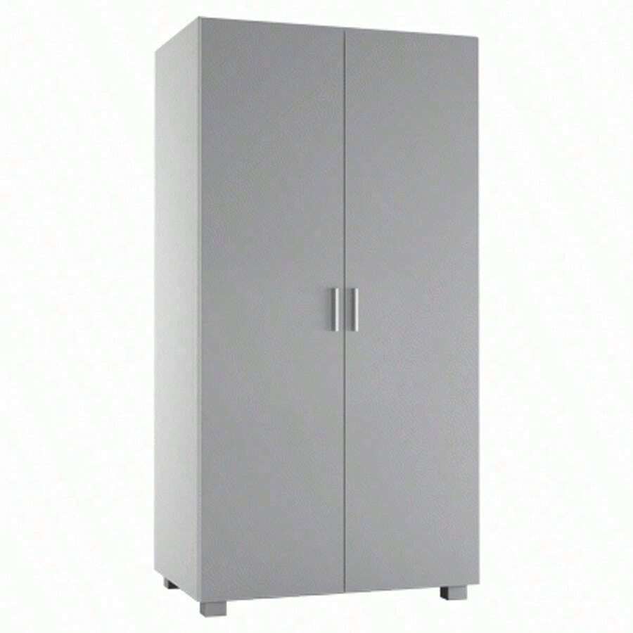 Kids 2-Door Wardrobe - Grey - View 1