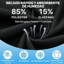 Lukovee Paquete de 5 Camisetas Deportivas para Mujer de Secado Rápido, Playeras Blusas Deportivas Mujer Transpirable, Ajuste Holgado, para Fitness, Yoga, Correr, Gimnasio - Colores oscuros - 5 piezas - Ver 4