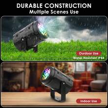 Snowflake Projector Light/Halloween Projector Light - USB Powered Winter Wonderland Lighting, Suitable For Home, Wedding And Party, Presents Falling Snow Effect, Holiday Projection Laser Stage Light/Christmas Decoration - 彩色 - 查看 6