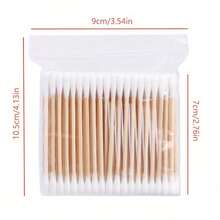 100/500/1000pcs Multi-Functional Makeup And Ear Cleaning Swabs, Dual-Use For Personal Care And Home Use. Dual-Head Design, Fragrance-Free Hypoallergenic Face And Ear Cleaning - Cotton Swab - View 1
