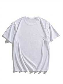Mosquito Vintage M  63 Sports Typography Crinkle Plus Size Men'S T-Shirt - 白色 - 查看 2