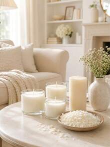 1000g/500g/250g/100g Natural Soy Wax, White Candle, Candle Making Raw Material, Container Candle, DIY Tea Candle, Cup Candle, Aromatherapy Candle - Soy Wax - View 6