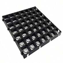 Black Protective Plastic Paving Driveways Grid Mats Provides Stable Surface Resistant To Heavy Loads (Pack Of 8) - 8 Grids - View 3