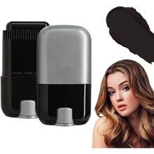 Tinte Para Cabello Con Peine  y Práctico Para Retoques Rápidos, Touch Up Comb 2 en 1 Coreano, Barra Portátil Para Retocar El Color Del Cabello Con Peine Para Mujeres y Hombres (Negro) - Negro - Ver 1
