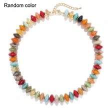 Collar de cuentas acrílicas de colores para mujer, collar personalizado, collar de playa; accesorios de joyería hechos a mano con cuentas para vacaciones - Multicolor - Ver 10