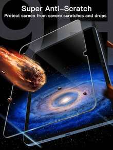 Gorilla Hero 2pcs High Definition Tempered Glass Screen Protector, Made Of Durable Glass Material, Resistant To Scratches During Daily Use, Ensures Long-Term Protection For Tablet Screen. Compatible With Tab S9 FE+ / Tab S10+/Tab S9+ /Tab S8/Tab S7/ Pro 13-Inch (2024)/ Pro 12.9-Inch(2018/2020/2021)/ 2025( A16)/ Air 4/Air 5 (10.9 Inch) And Other Series. - Clear - View 6
