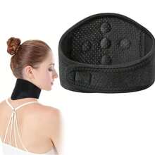 Self-Heating Neck Support, 5 Skin-Friendly Magnets, Lightweight Hook And Loop, Comfortable Heated Neck Wrap - View 1