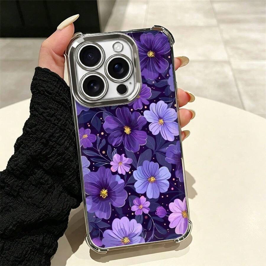 Floral Cell Phone Case: Modern Design With Full Drop Protection And Features, Suitable For Multiple Mobile Phone Models Such As The 5 Series Up To The 17 Pro Including Plus, Pro, Pro And 16e, A And S Series With A03, A04, A04e, A05, A06, A12, A15, A22, A32, A34, A35, A54, A55, S23, S24 Ultra, Moto G52, G54, G84, C40, C65, M5s, M6 Pro 4G, X5, Pro And 9A, A3, Note 11 4G, Comfortable And Durable Case For Everyday Personal Use - 多色1 - 查看 1