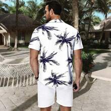 Ropa Playa Hombre Camisa Hawaiana - Manga Corta con Botones Estampado De Playa Tejido Transpirable para Vacaciones Fiestas Viajes Playa - Víspera de Todos los Santos - Ver 4