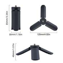 Trípode portátil mini, soporte de trípode de cámara de escritorio, estabilizador de mano ligero, compatible con OSMO Pocket 4 & 3 & 2, cámara de acción, smartphone, webcam, vlog de viaje - Ver 3