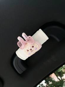 Cute Rabbit Car Roof Handle Cover, Creative Car Interior Door Handle Sleeve, Handle Protector, Car Handle Cover, Car Interior Accessories - Rabbit - View 12