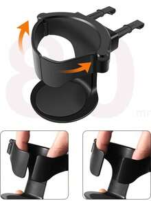 1/2pcs Car Cup Holder, Can Hold Tea And Drinks, Can Be Installed On Car Air Vent, With Ashtray Function, Universal Design, Suitable For Home And Daily Use - Multicolor - View 2