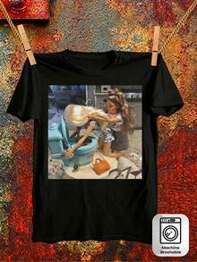 T-shirt unisexe 100% coton pour hommes et femmes, motif drôle et amusant, doux, essentiel pour le streetwear décontracté en toute saison, style polyvalent pour toutes les saisons, abordable pour un usage quotidien et cadeau parfait pour les fans et les amis. - Noir - Voir 1