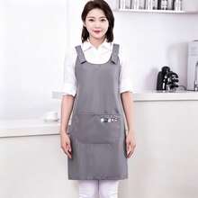 1pc Multifunctional Waterproof & Oil-Proof Apron, Cute Cartoon Print Kitchen Apron With Adjustable Shoulder Straps And Pockets, Breathable Lining Work Apron, Suitable For Cooking, Grilling, Gardening, Coffee Shop - Multicolor - View 4