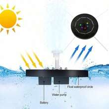 Solar Fountain Pump,8 LED Light Solar Fountain Light 3W 8 Nozzle Water Pump Outdoor Bird Bath Garden - Colorful - View 8