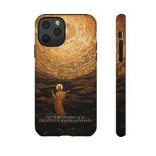 Génesis 1:1 En el Principio Funda para   Galaxy con Ícono de Mosaico Bizantino Cristiano Ortodoxo  HONOR  OPPO - Multicolor - Ver 5