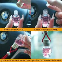Skull Shaped Hanging Car Air Freshener 4 Scents Aroma Diffuser Rearview Mirror Pendant - Multicolor - View 3