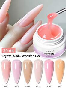 XEIJAYI 150g大容量延展凝膠 UV固化免紙快乾水晶凝膠 - 彩色 - 查看 32