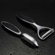 2pcs Stainless Steel Peeler Set, Home Fruit And Vegetable Peeler, Sharp Potato Apple Cucumber Peeler, Non-Slip Handle Melon Peeler - Black - View 11