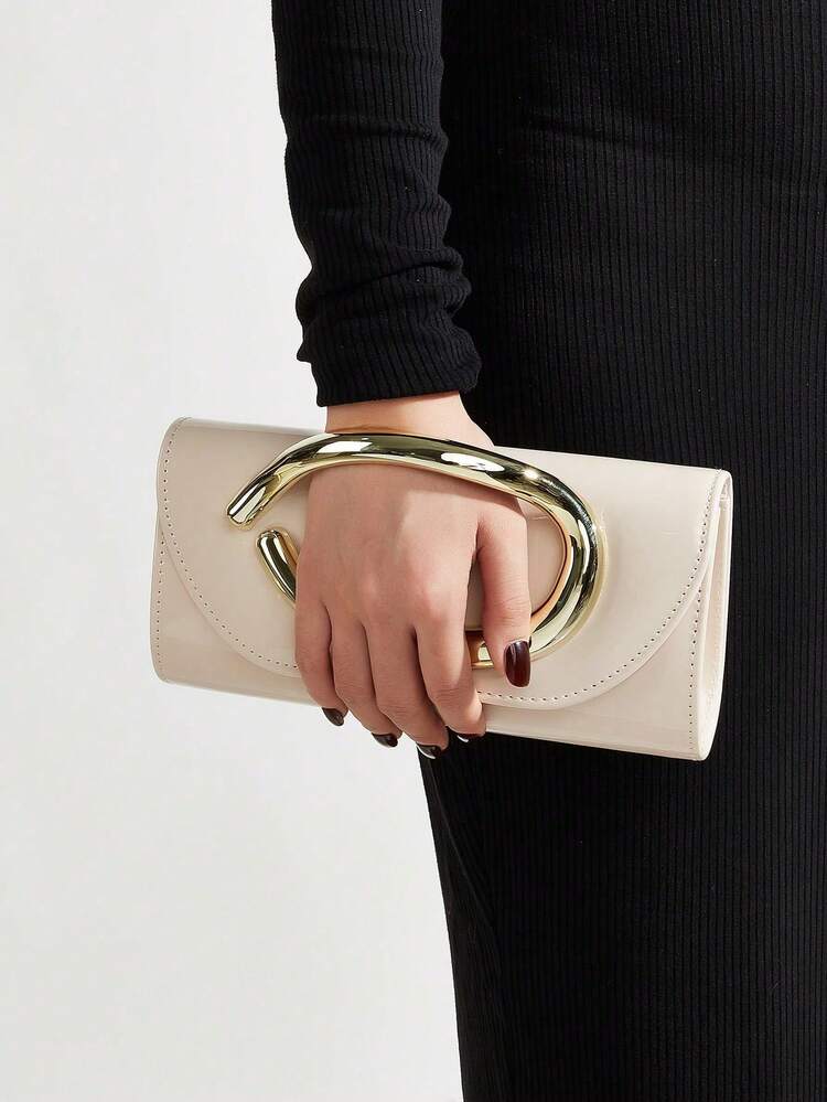 Women Clutches - 酒紅色 - 查看 1