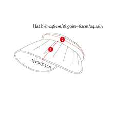 1PC Women's Foldable Wide Brim Sun Hat, UV Protection Beach Hat For Summer - Shell Cap [Black Vinyl] - View 3