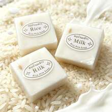 Handmade Rice Milk Soap, Gently Cleanses And Balances Skin, Repairs Skin Texture And Improves Dryness, Non-Irritating And Non-Drying After Use, Natural Gentle Ingredients Suitable For Long-Term Use, Ideal Choice For Daily Facial Care - Quantity - View 7