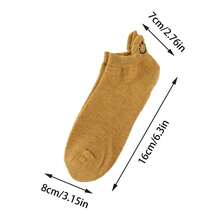 10 Pairs Unisex Lightweight Breathable Low-Cut Invisible Sports Boat Socks, Casual Non-Slip, Perfect For Flat Shoes, Simple And Comfortable Low-Cut Socks - Multicolor - View 5