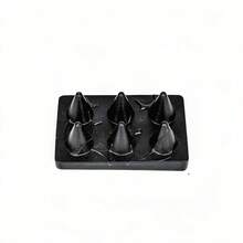 Jewelry Tray Lotus Leaf Dish & Hand-Shaped Ring Holder, Black And White Resin Jewelry Display Storage Rack, Suitable For Vanity, Desktop, Store Counter Decoration - Multicolor - View 11