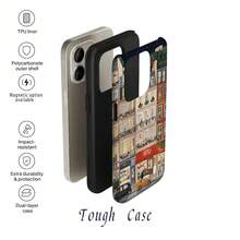 Funda de teléfono estilo París, compatible con  17/16/15/14/13/12/11 Pro Max, compatible con  Galaxy S25/S24/S23/S22/S21.  HONOR  OPPO - Multicolor - Ver 8