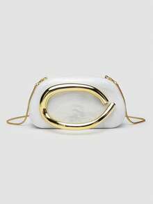 1 Piece Acrylic Clutch Bag, For Valentine's Day, Comfortable And Fashionable, Elegant Handbag, Personalized Gift Option, 2025 Accessory, Fashion Style Suitable For - 熒光色 - 查看 1