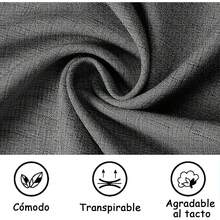 Camisas Hombre Casuales Manga Corta - con Botones Ocultos Tejido Fresco Y Transpirable para Playa Uso Diario Vacaciones Reuniones Ocio - Azul claro - Ver 5
