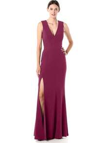 Dress the Population Sandra - Traje de baño con Tirantes Gruesos y Vestido con Hendidura Vestido para Mujer - Pino - Ver 1