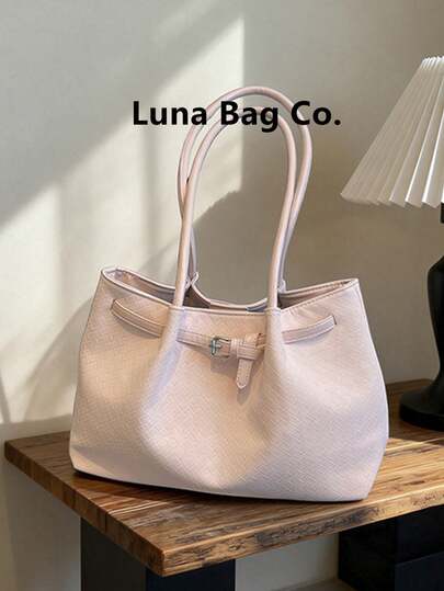Large Capacity Versatile Tote Bag For Women, 2026 Summer Minimalist Fashion Casual Work Commute Shoulder Bag