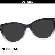 1pc Oversized Cat Eye Grey Lens Reading Glasses, Leopard Print Design, With High-Quality Metal Hinges, Suitable For Women's Daily Wear - Ash - View 8