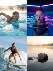 Multi Purpose Swim Goggles With Premium Silicone Gaskets Scratchproof Swim Cap For Cruisers And Travelers Lightweight Adult Swim Goggles Essential For Resort Pools And Spas Beach Essentials Swimming Pool Stuff Vacation Accessories For Women - Swimming Goggles - View 11