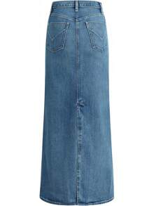 Hudson Falda Midi reconstruida Falda para Mujer - mezclilla, Denim Rinse - Ver 10