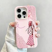 Chica Sakura Rosa Tema Primaveralfunda de teléfono Fundas compatibles con ,Apple,VIVO,OPPO,,, y Honor.Fabricadas en silicona TPU,ofrecen protección contra golpes y caídas. - Rosa - Ver 2