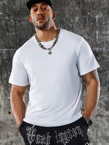Men's Car Coconut Tree Letter Print T-Shirt - 白色 - 查看 2