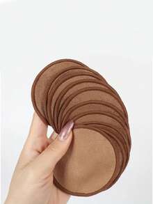 12pcs Reusable Makeup Remover Pads With Edge Design, Washable Makeup Wipes For Slouchy People, 3/1pc Pack - Multicolor - View 6