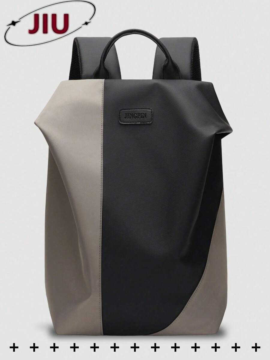 Mochila antirrobo de nailon estilo preppy para mujer; puede contener una computadora portátil de negocios de 15. 6 pulgadas; mochila conúltiples bolsillos, ligera y de gran capacidad para - Albaricoque - Ver 1