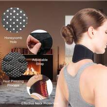 Self-Heating Neck Support, 5 Skin-Friendly Magnets, Lightweight Hook And Loop, Comfortable Heated Neck Wrap - View 7